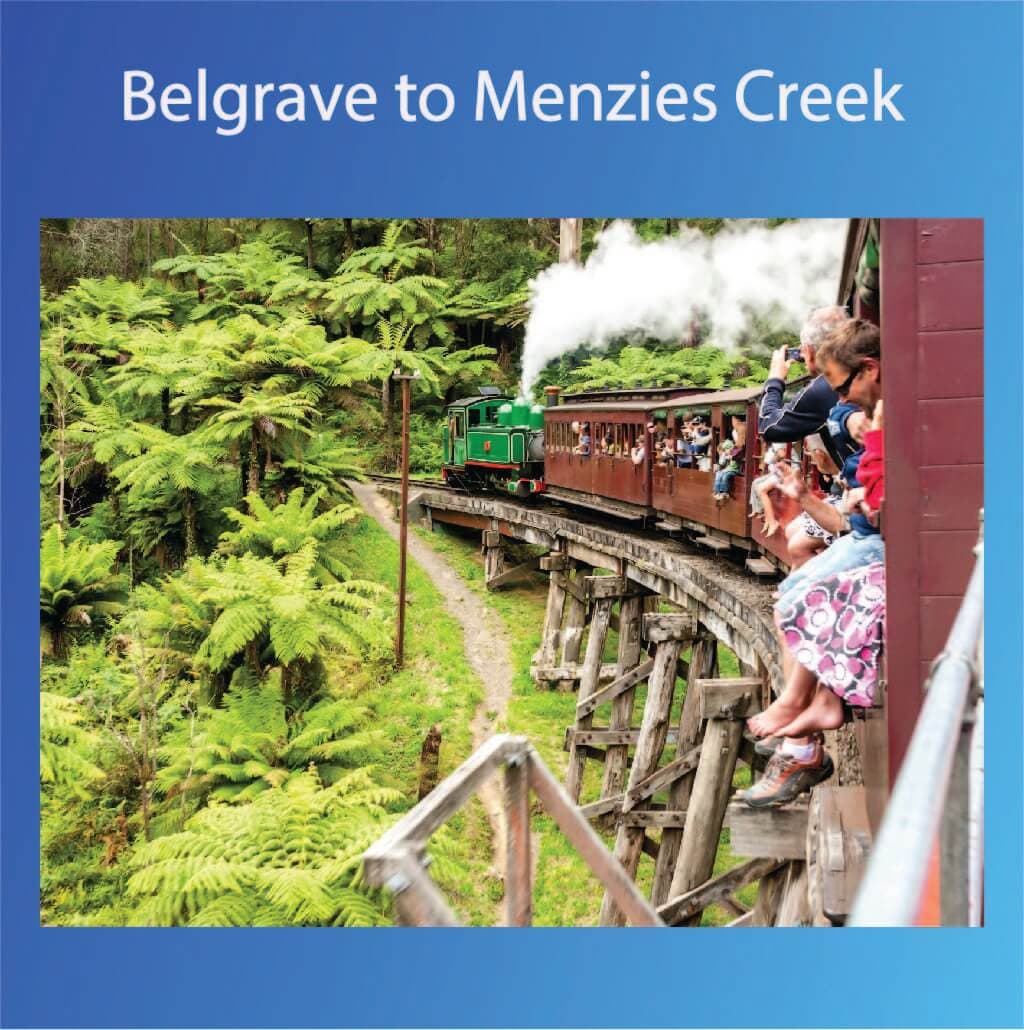 Belgrave and Menzies Creek return tickets